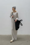BORIS BIDJAN SABERI Light Grey Cashmere Hat KNHAT2 FPI30001